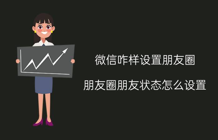 微信咋样设置朋友圈 朋友圈朋友状态怎么设置？